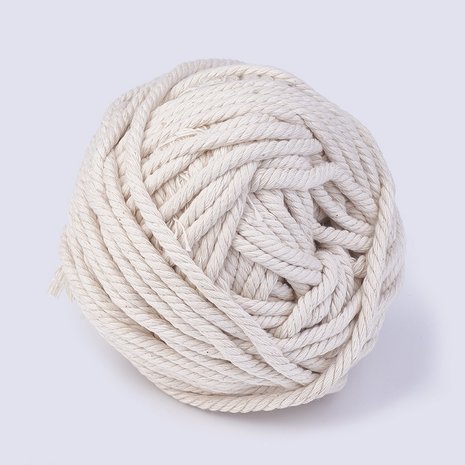 landbouw Slager Beukende Macramé touw 5 mm dikte 50 meter bol - Goedkoop lint, linten groothandel,  organza lint, satijn lint