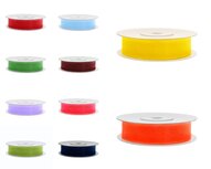 Organza lint 1 cm voordeelpakket 10 rollen totaal 450 meter Organza lint 1 cm voordeelpakket 10 rollen totaal 450 meter