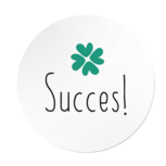 Ronde stickers klavertje vier succes 10 stuks Ronde stickers klavertje vier succes 10 stuks