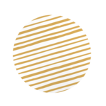 Ronde stickers wit met gouden strepen 10 stuks Ronde stickers wit met gouden strepen 10 stuks