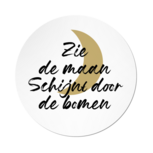 Ronde stickers zie de maan schijnt door de bomen 10 stuks Ronde stickers zie de maan schijnt door de bomen 10 stuks