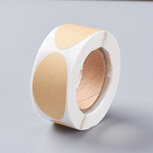 Kraft stickers ovaal 10 stuks Kraft stickers ovaal 10 stuks