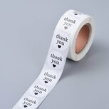 Sticker thank you met hartje 10 stuks Sticker thank you met hartje 10 stuks