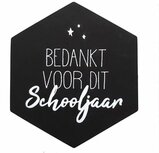 Stickers bedankt voor dit schooljaar 6 hoekig 10 stuks Stickers bedankt voor dit schooljaar 6 hoekig 10 stuks