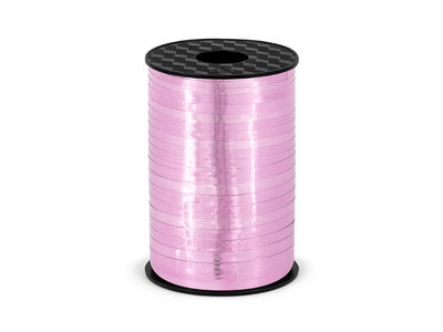 Krullint metallic roze 225 meter rol